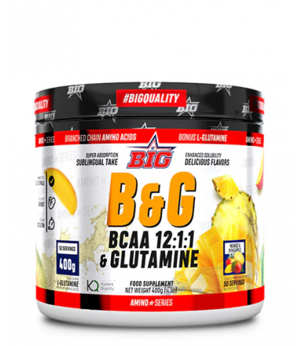 BCAAS + GLUTAMINA 400G - Suplemento de aminoácidos y glutamina - Freetime
