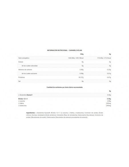 BCAAS + GLUTAMINA 400G - Suplemento de aminoácidos y glutamina - Freetime BCAAS + GLUTAMINA 400G - Suplemento de aminoácidos y glutamina - Freetime