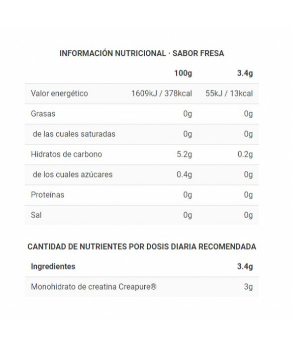 CREATINA SMINT SOURS - Suplemento pre entreno - Freetime