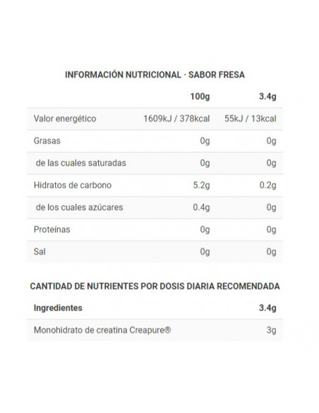CREATINA SMINT SOURS - Suplemento pre entreno - Freetime
