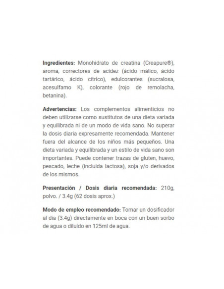 CREATINA SMINT SOURS - Suplemento pre entreno - Freetime