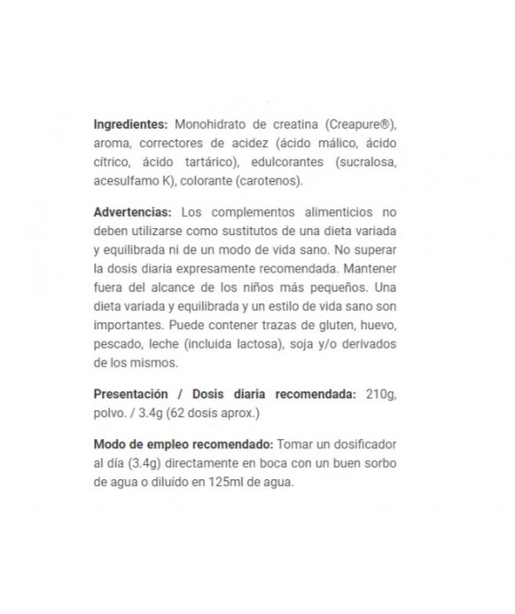 CREATINA SMINT SOURS - Suplemento pre entreno - Freetime
