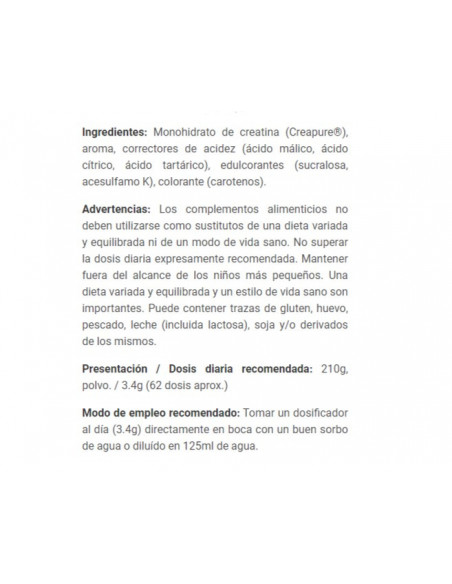 CREATINA SMINT SOURS - Suplemento pre entreno - Freetime CREATINA SMINT SOURS - Suplemento pre entreno - Freetime