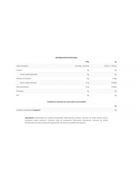 CREABIG CREATINE - Suplemento pre entreno - Freetime