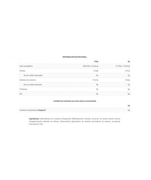 CREABIG CREATINE - Suplemento pre entreno - Freetime