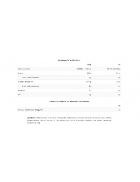 CREABIG CREATINE - Suplemento pre entreno - Freetime