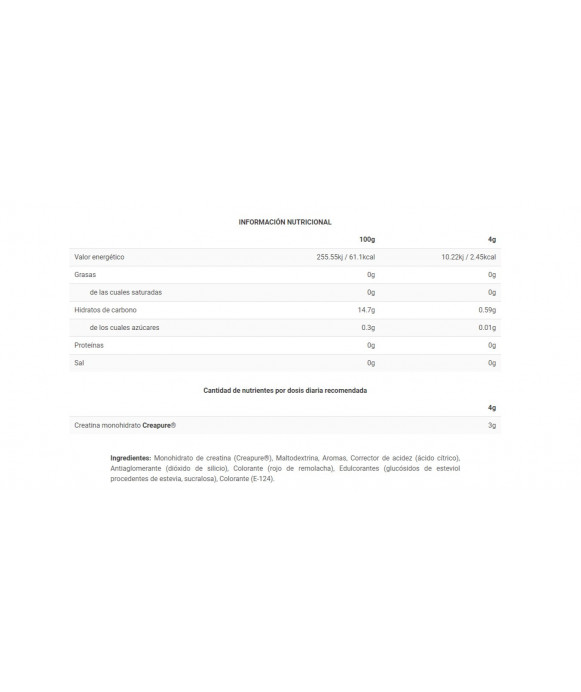 CREABIG CREATINE - Suplemento pre entreno - Freetime