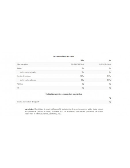 CREABIG CREATINE - Suplemento pre entreno - Freetime